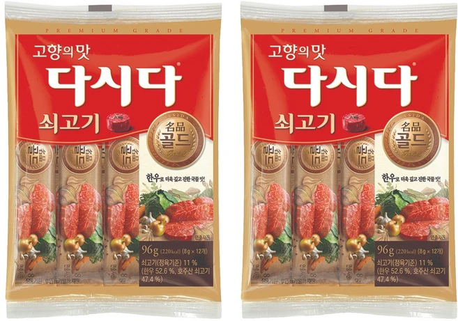 다시다 골드 쇠고기, 96g, 2개 - 쿠팡