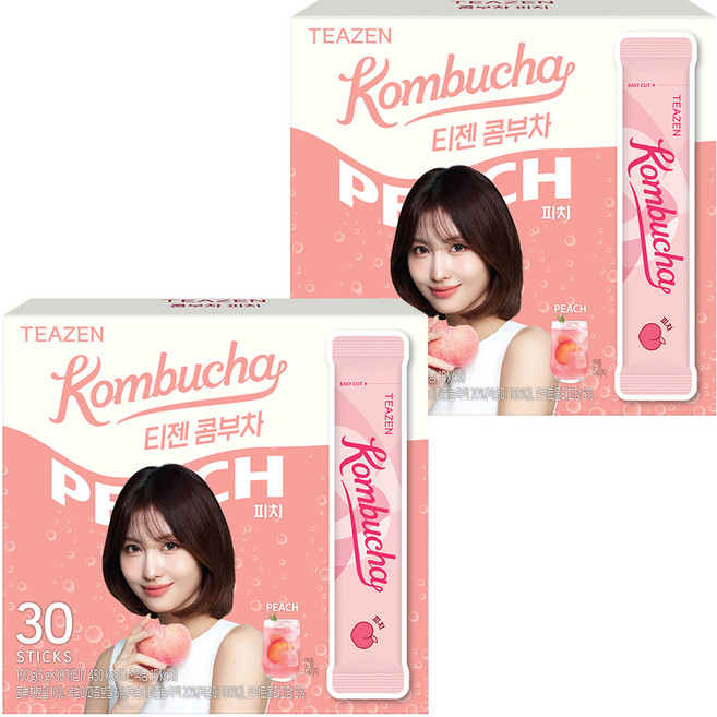 티젠 콤부차 피치, 5g, 30개입, 2개