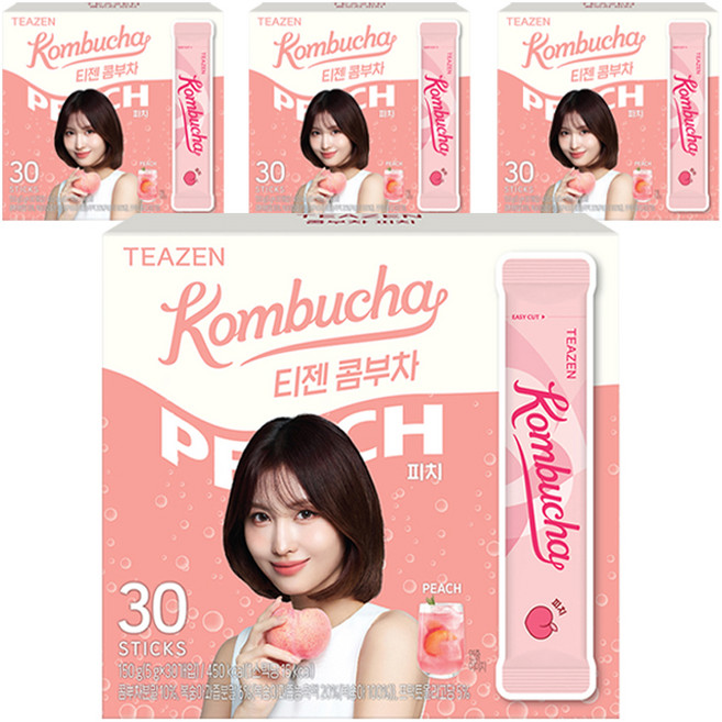 티젠 콤부차 피치, 5g, 30개입, 4개