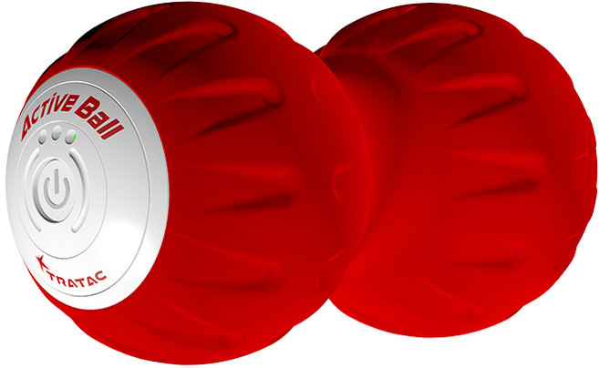 트라택 액티브 진동 마사지볼 휴대용 3단계, RED, 1개