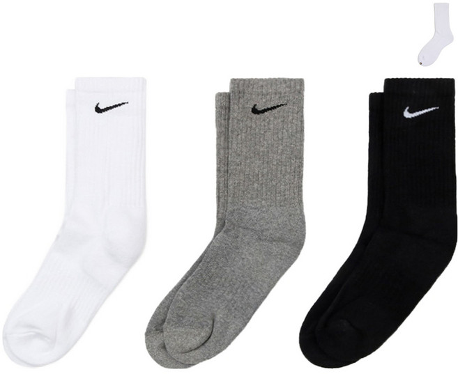 Nike Everyday Swoosh 長筒襪 3雙 + welldone 襪子套組 SX7664-964