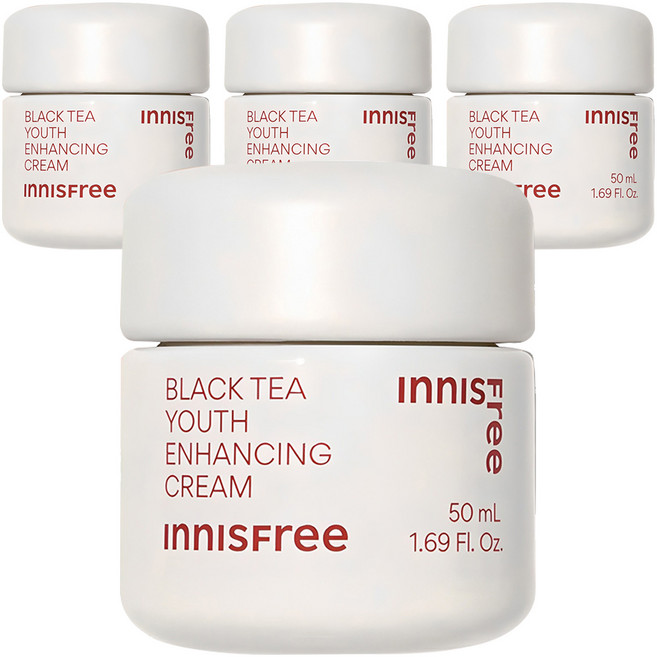 이니스프리 블랙티 유스 인핸싱 크림, 50ml, 4개