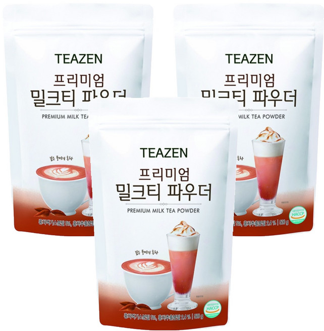 티젠 프리미엄 밀크티 파우더, 500g, 1개입, 3개, 500g