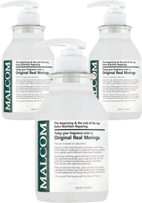 MALCOM 瑪律科姆 香氛護髮素 辣木香, 520ml, 3個