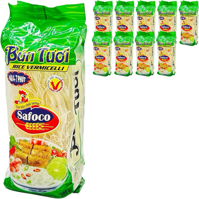 사포코 분토의 라이스 버미셀리 쌀국수면, 300g, 10개