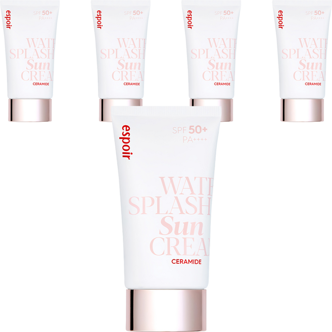 에스쁘아 워터 스플래쉬 세라마이드 선크림 SPF50+ PA++++, 60ml, 5개