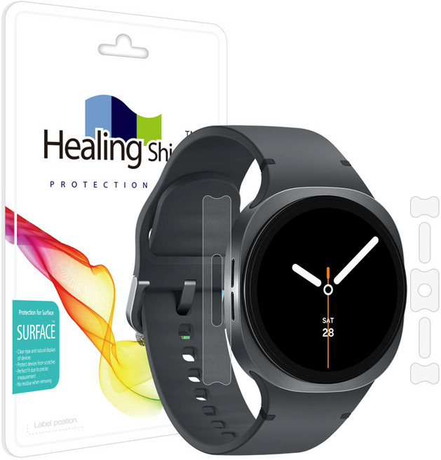 힐링쉴드 갤럭시워치 무광 측면 테두리필름 40mm 2p 세트, 1세트