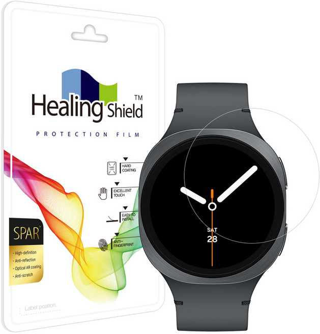 힐링쉴드 갤럭시워치 슈페리어 AR 고화질 액정보호필름 2p 세트, 1세트