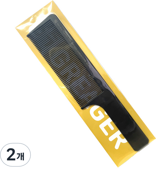 그레이거 강화 세라믹 카본 헤어빗 SC401, 블랙, 2개