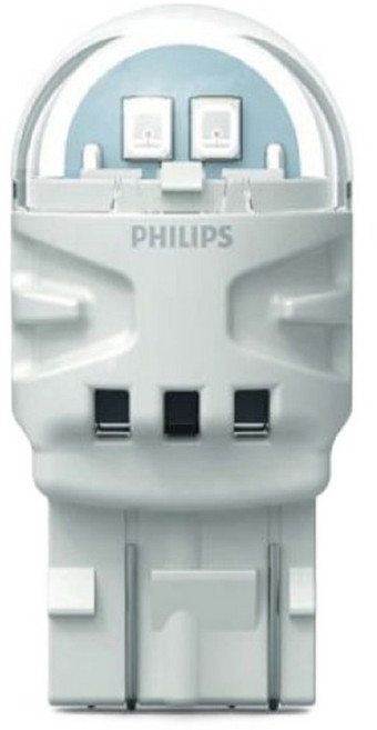 PHILIPS 飛利浦 台灣公司貨 Ultinon Pro3100 W21/5W 雙芯大炸彈白光LED煞車小燈, 1個, T20