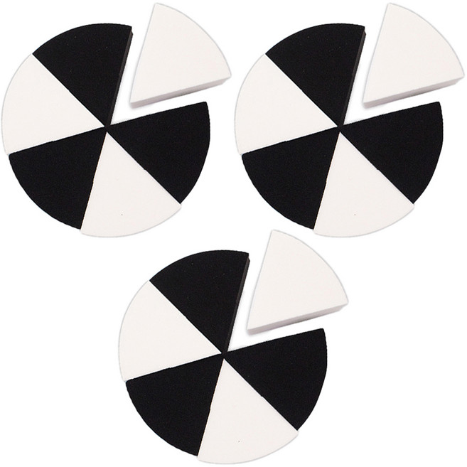 더분 하이드로 스펀지 6P, 검흰, 18개