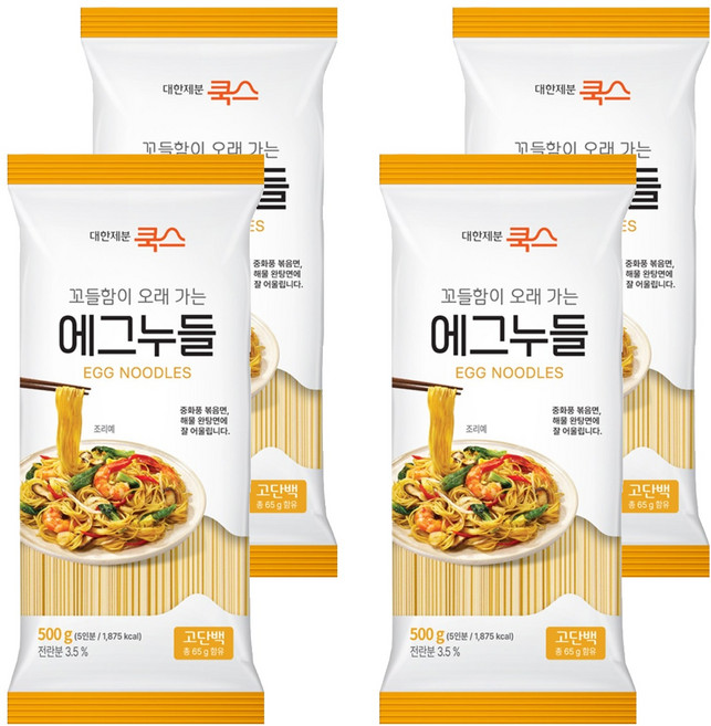 대한제분쿡스 에그누들, 500g, 4개