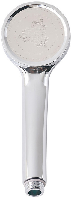 퓨어셀 강력 수압상승 욕실 샤워기 헤드, 1개, 유광 실버