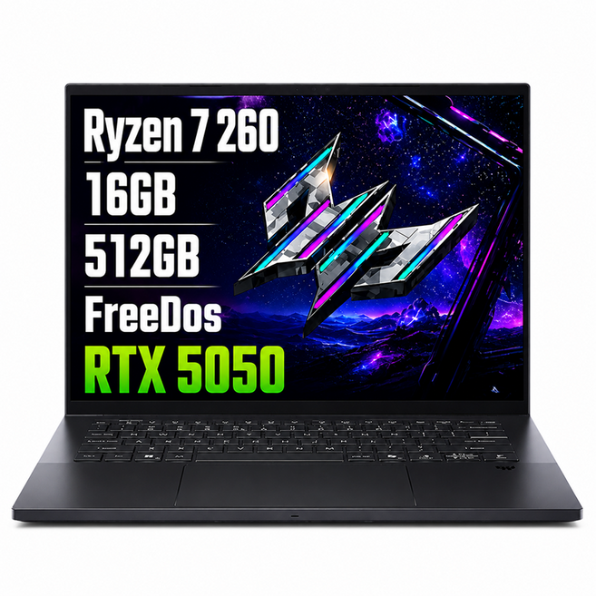 에이서 2025 니트로 V 16S 라이젠7 라이젠 200 시리즈 지포스 RTX 5050, 블랙, 512GB, 16GB, Free DOS, ANV16S-41-R9SV
