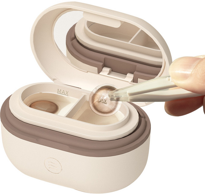 오아 클리어 무선 초음파 렌즈세척기, 1개, 아이보리