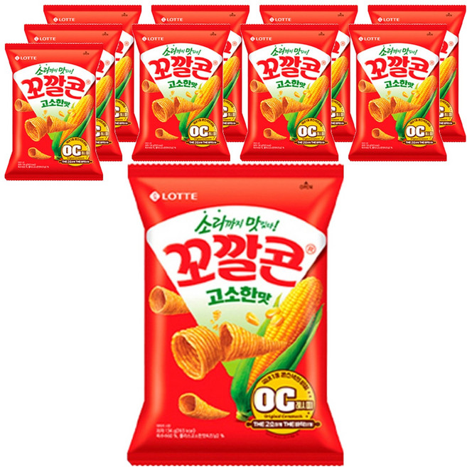 꼬깔콘 고소한맛, 134g, 10개