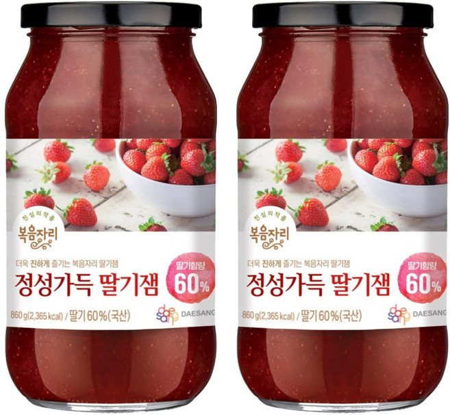복음자리 정성가득 딸기잼, 860g, 2개