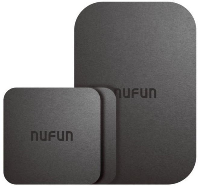 nuFun 轉接片NF 磁吸金屬貼片 MT-AM10, 1個, 黑色