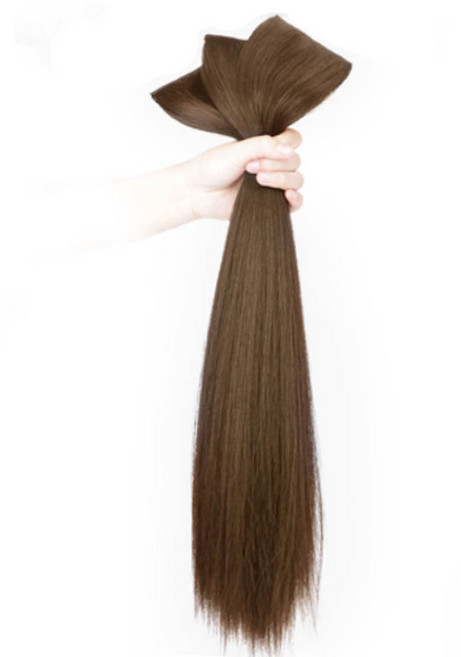 VV GABAL 假髮 局部直髮接髮片 60cm, 3個, 牛奶棕