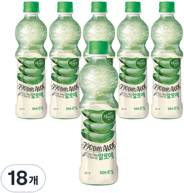 자연은 알로에 주스, 500ml, 18개