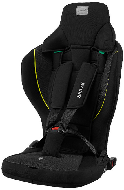 폴레드 레이서 휴대용 영유아카시트 일체형, 네온블랙