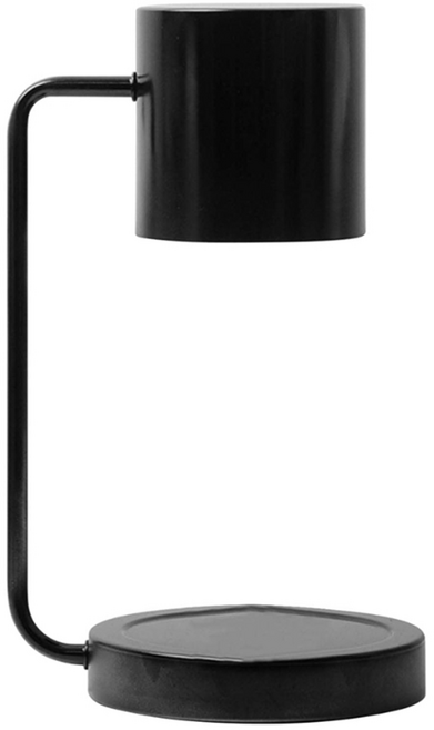 hoi LAB 烤漆純色香氛蠟燭暖燈, 迷霧黑色