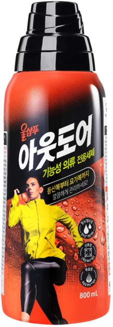 울샴푸 아웃도어 기능성의류 전용세제 본품, 800ml, 1개 - 쿠팡