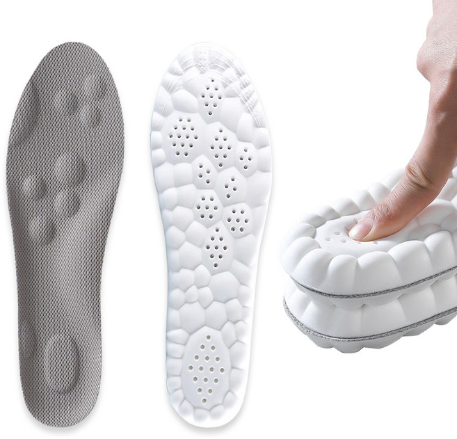 무식이네 발편한 구름 에어홀 신발 깔창 라이트 그레이, 1개