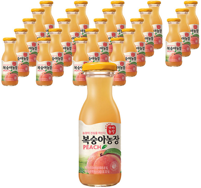 가야농장 복숭아농장, 180ml, 24개