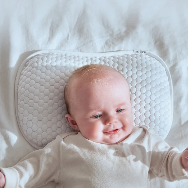 엘라바 슈크림 아기베개, 화이트, 1개 - 쿠팡