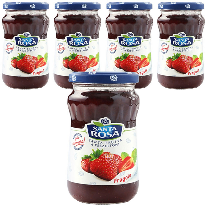 산타로사 딸기잼, 350g, 5개