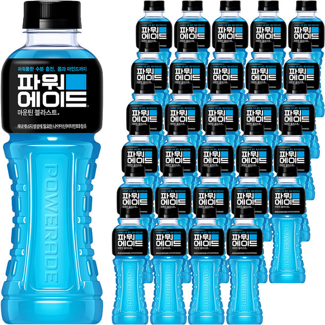 파워에이드 마운틴 블라스트, 600ml, 80개