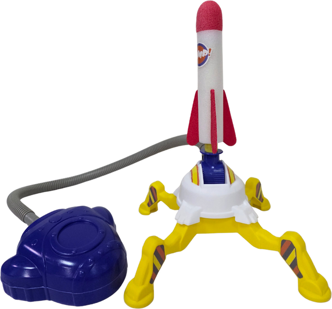 Wild Peak 野峰 腳踏沖天火箭 ABS與EVA材質, 藍色 + 白色 + 黃色, 1組