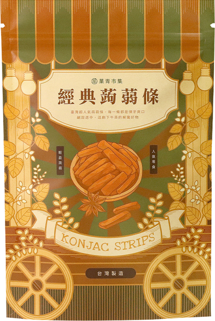 Green Market 菓青市集 黑胡椒蒟蒻條, 200g, 1包