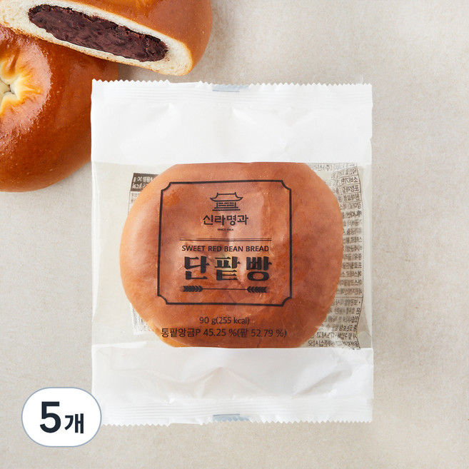 신라명과 단팥빵, 90g, 1개입, 5개