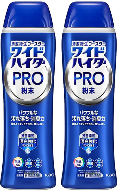 Kao 花王 Wide Haiter 亮彩強效潔白漂白粉, 500g, 2個