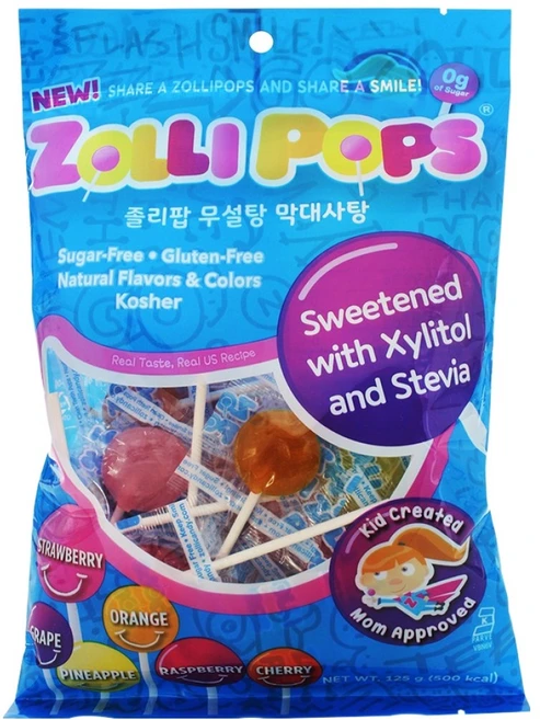 졸리팝 무설탕 막대사탕, 125g, 1개 - 쿠팡