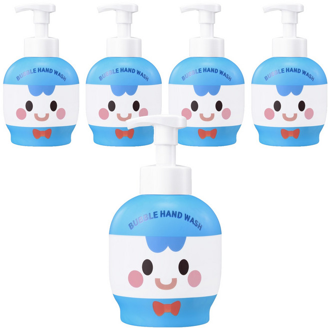 샤워메이트 브레드이발소 버블 핸드워시 윌크, 500ml, 5개