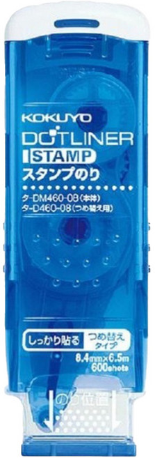 KOKUYO 國譽 好黏便利立可帶 8.4mm x 6.5m, 藍色, 1個