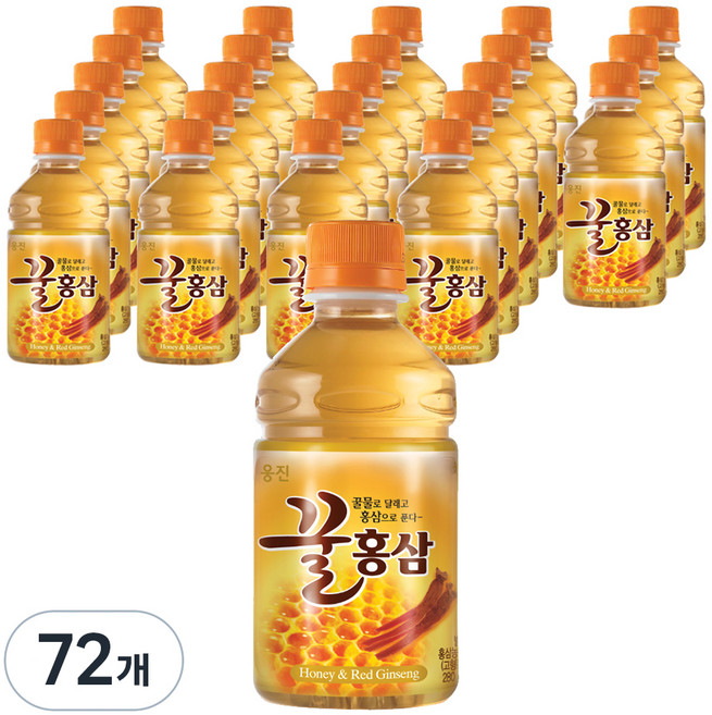 웅진 꿀홍삼, 280ml, 72개