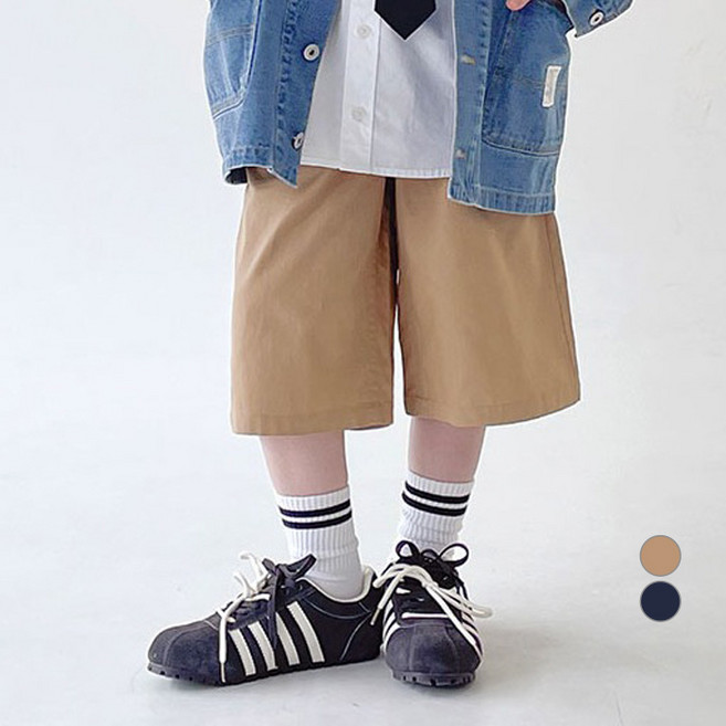 BerryCloset 兒童微口袋百慕達棉質短褲