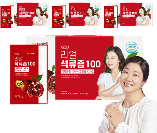비타민마을 리얼 석류즙 100, 2.1L, 120개, 4박스
