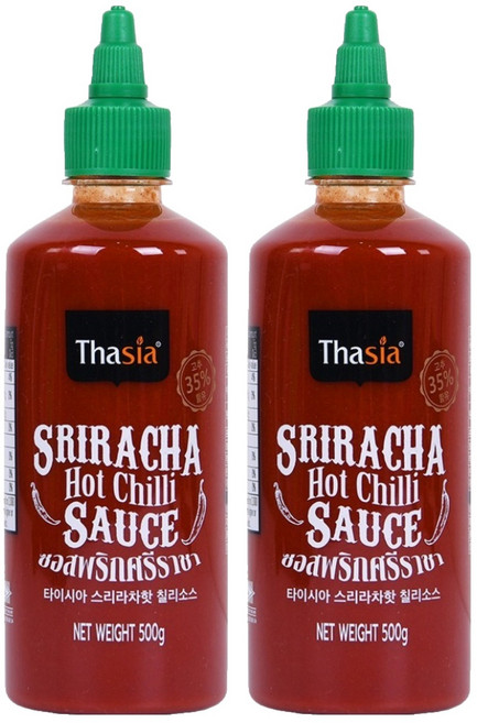 타이시아 스리라차 핫 칠리소스, 500g, 2개
