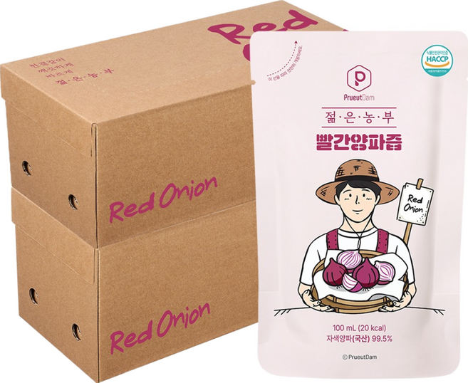 푸릇담 젊은농부 빨간양파즙, 5L, 2개