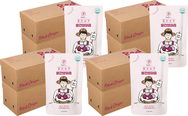 푸릇담 젊은농부 빨간양파즙, 5L, 8개