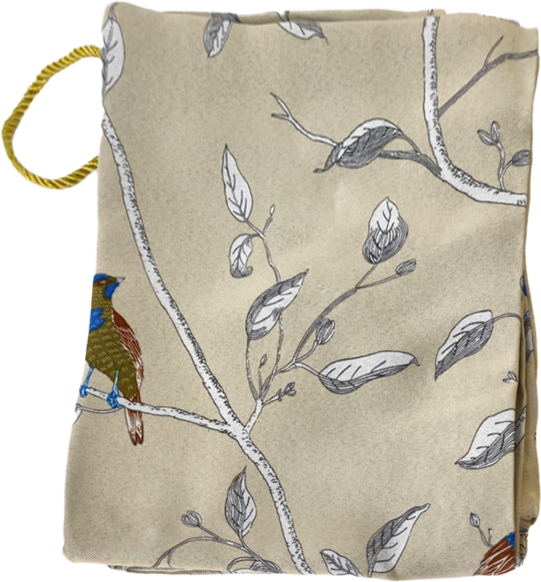 小銅板 遮光窗簾 2片, 田園小鳥-米