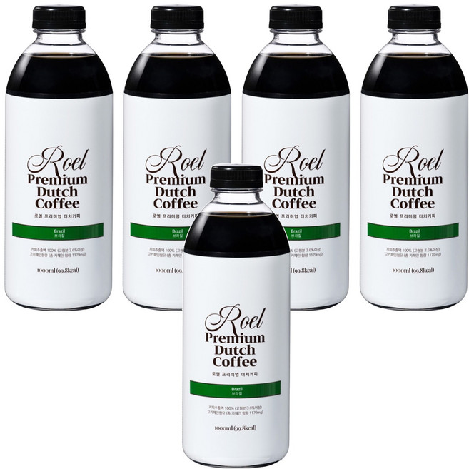 로엘 프리미엄 더치커피 브라질, 1L, 1개입, 5개