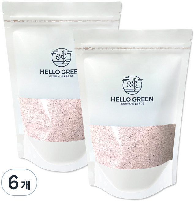 헬로우그린 국내산 수수가루, 6개, 500g