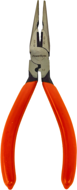 PowerSync 群加 6"三合一專利壓軸剝線尖口鉗 160 x 51 x 13mm 130g, 1個