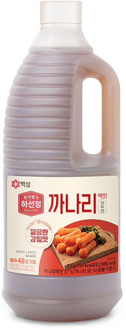 하선정 까나리액젓 알뜰형, 3kg, 1개